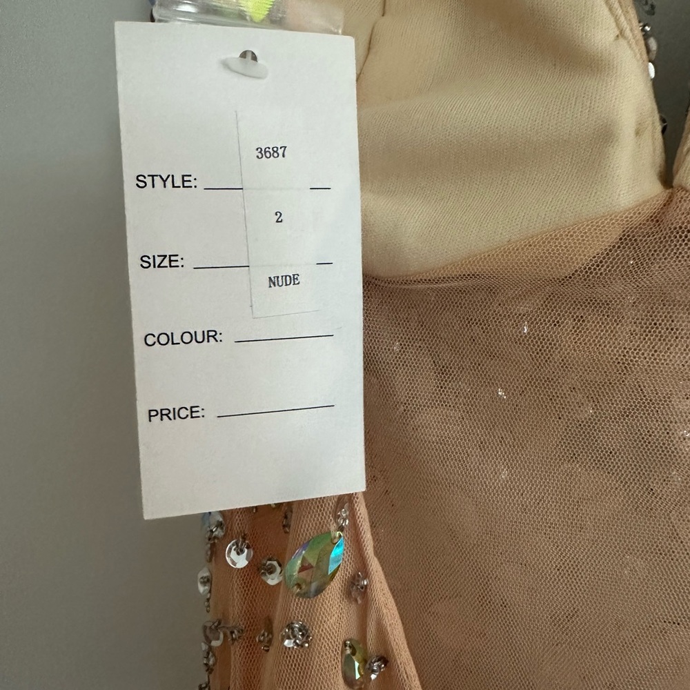 Elegant Crystal Embellished Dress - Picture 6 of 7